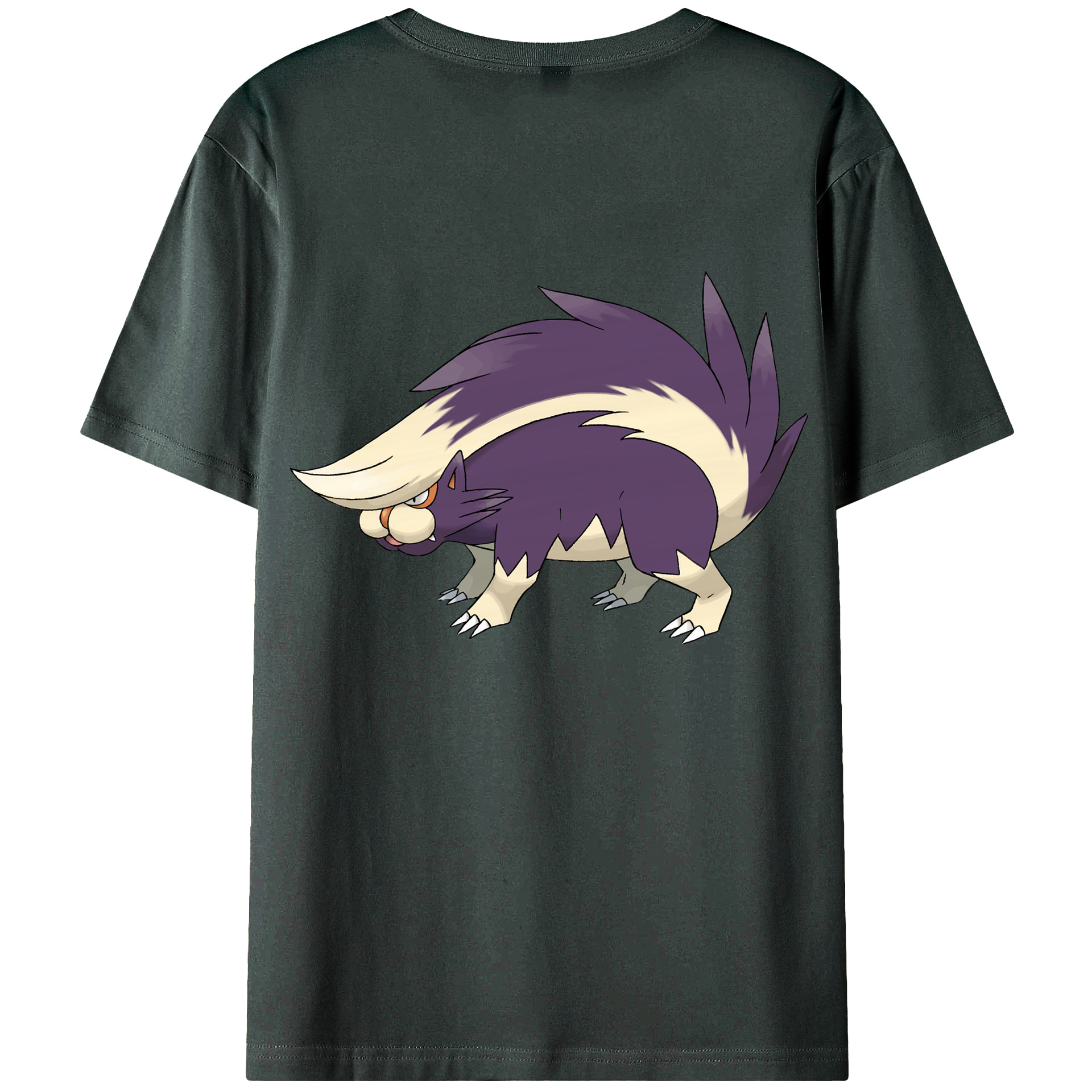 （画像用） ポケットモンスター Pokémon 綿100％ メンズ半袖Tシャツ（バックプリント） 通気性